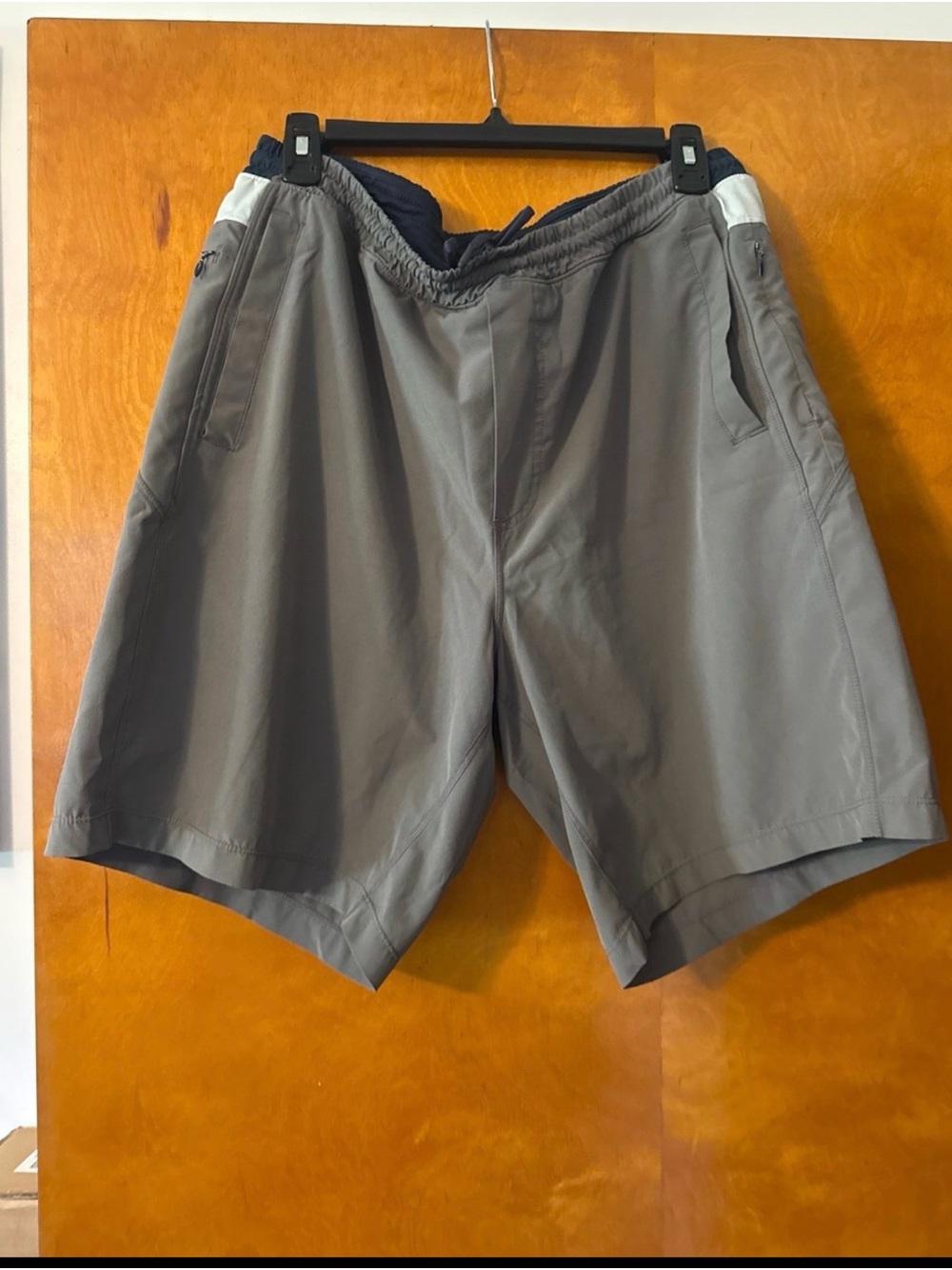 Birddogs Men's Gray Athletic Shorts with Contrast Waistband